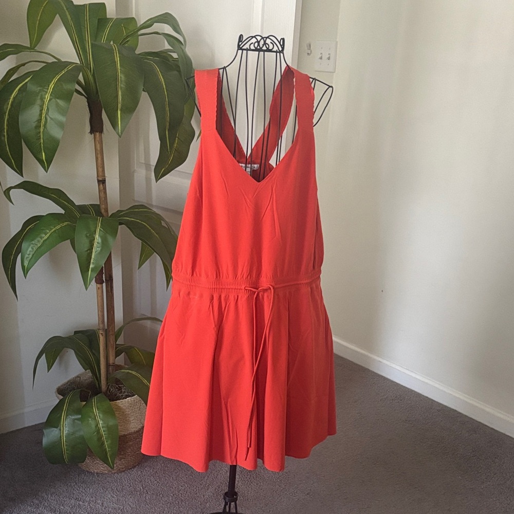 Athleta Bold Red Sleeveless Top